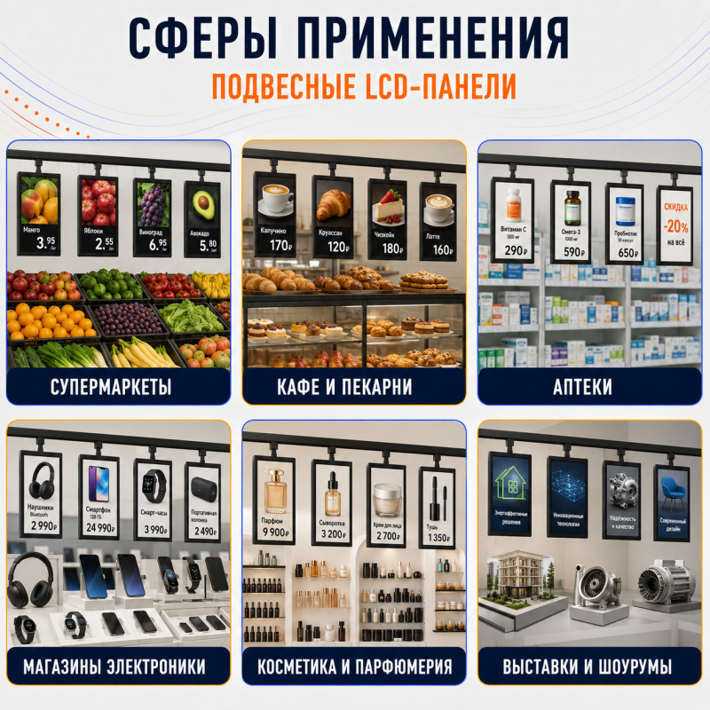LCD-панель A10D-V-LCD 10.1" (подвесная, двухэкранная)