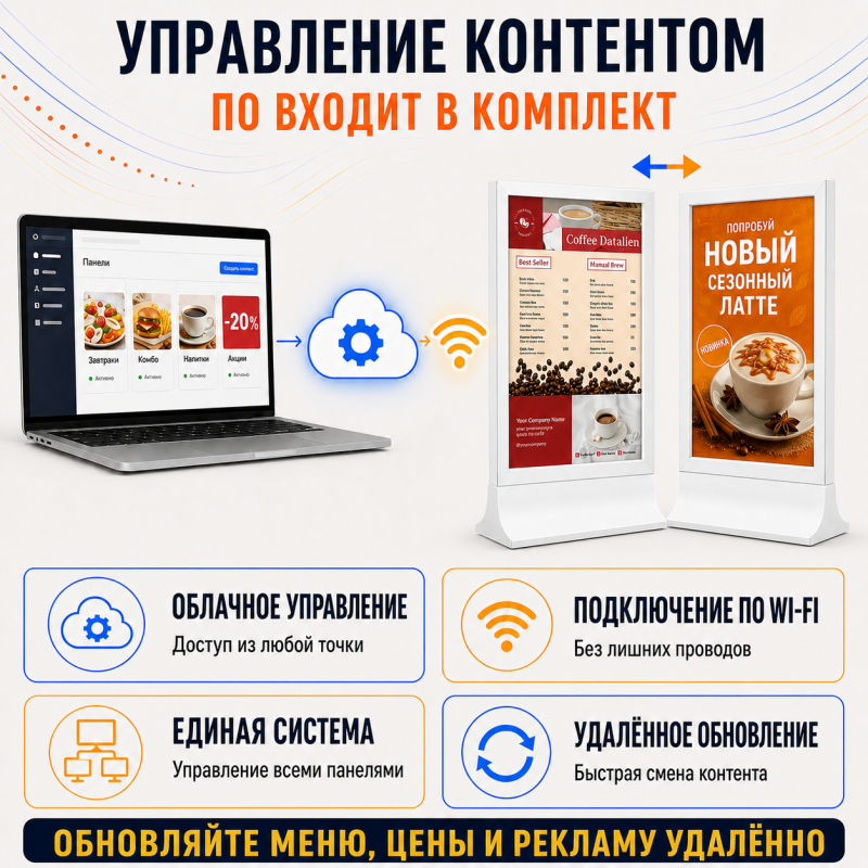 LCD-панель A10D-T 10.1" (настольная, двухэкранная)