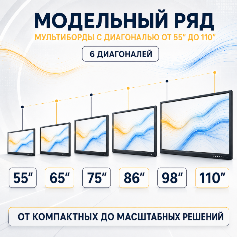 Интерактивная панель (мультиборд) 75 дюйм