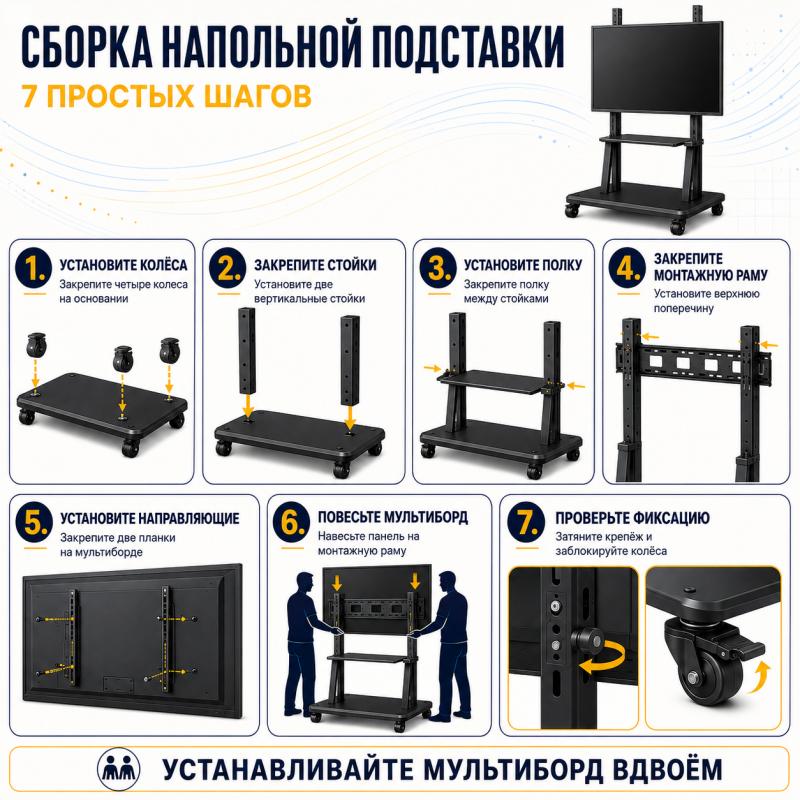 Интерактивная панель (мультиборд) 75 дюйм