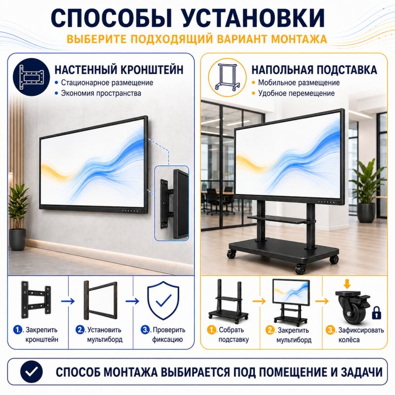 Интерактивная панель (мультиборд) 75 дюйм