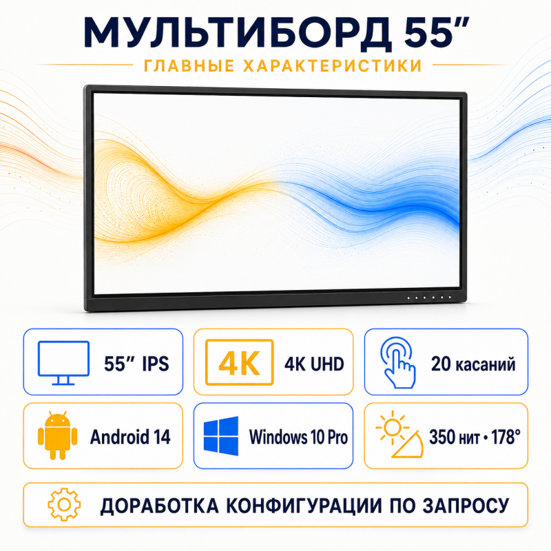 Интерактивная панель (мультиборд) 55 дюйм