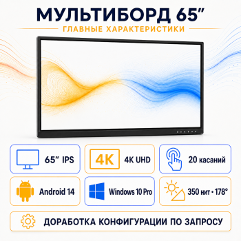 Интерактивная панель (мультиборд) 65 дюйм
